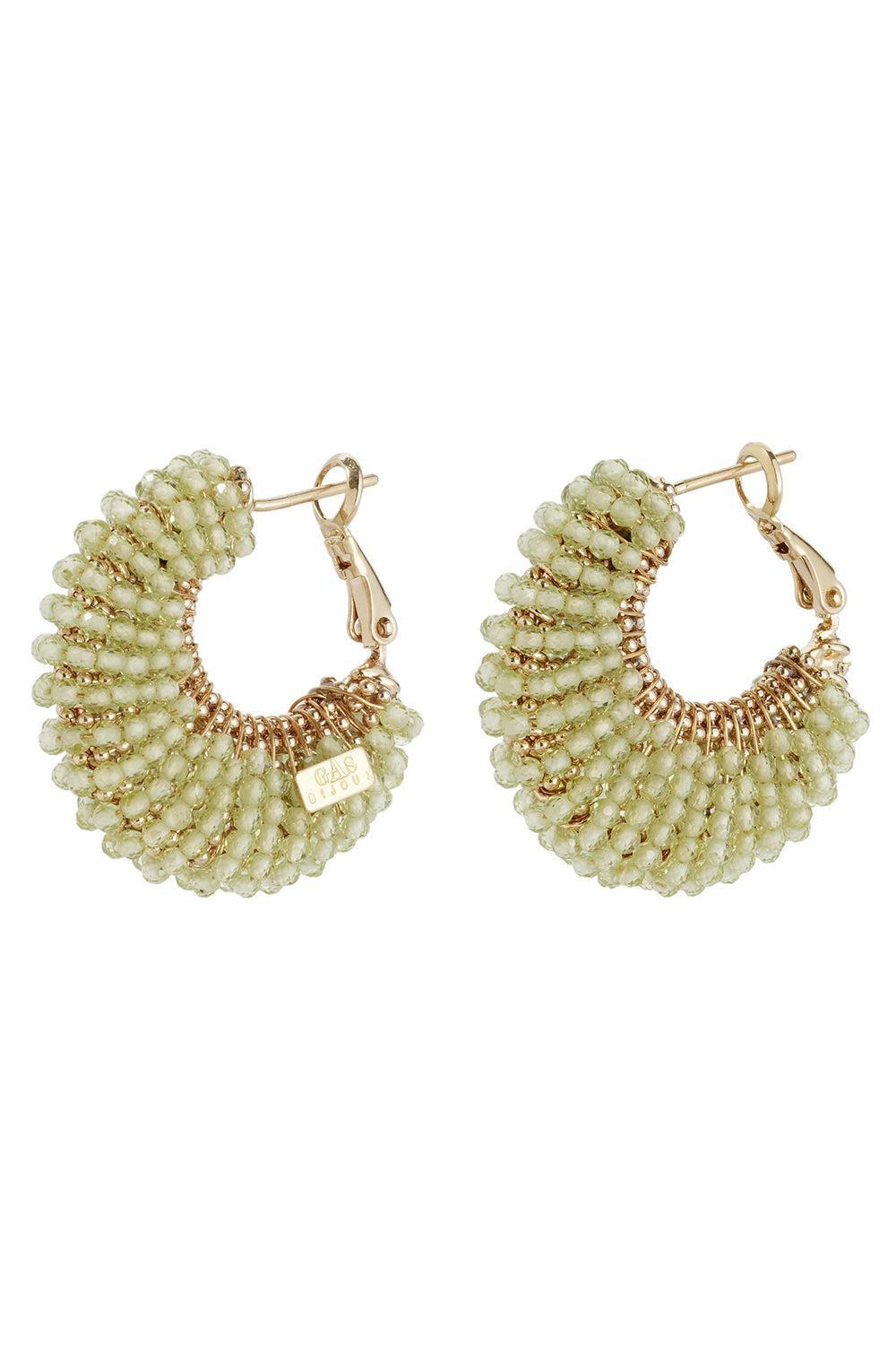 Green Quartz Small Izzia Earrings-GREEN-JEWELRYBOUTIQUEEARRING-GAS BIJOUX