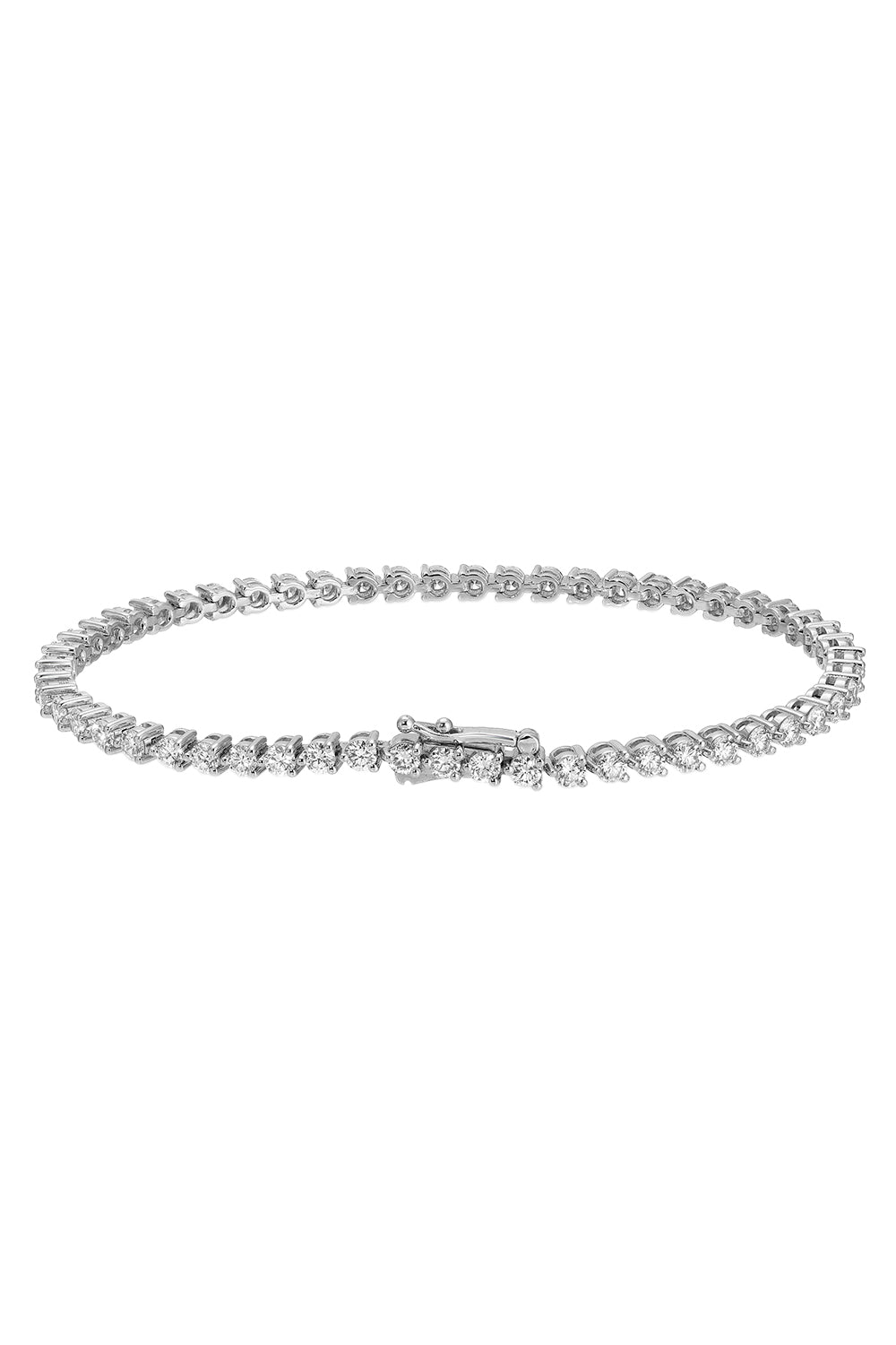 Lab Grown Diamond Petite Prong Tennis Bracelet - 2ct - White Gold