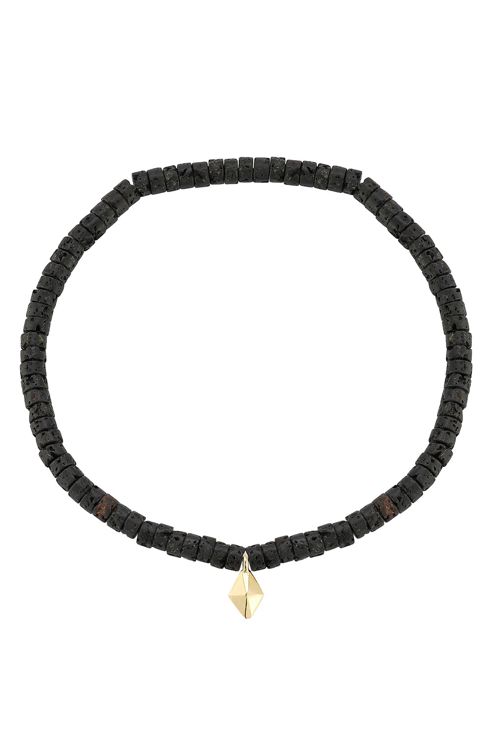 Lava Beaded Bracelet-YELLOW GOLD-8-JEWELRYFINE JEWELBRACELET O-WALTERS FAITH