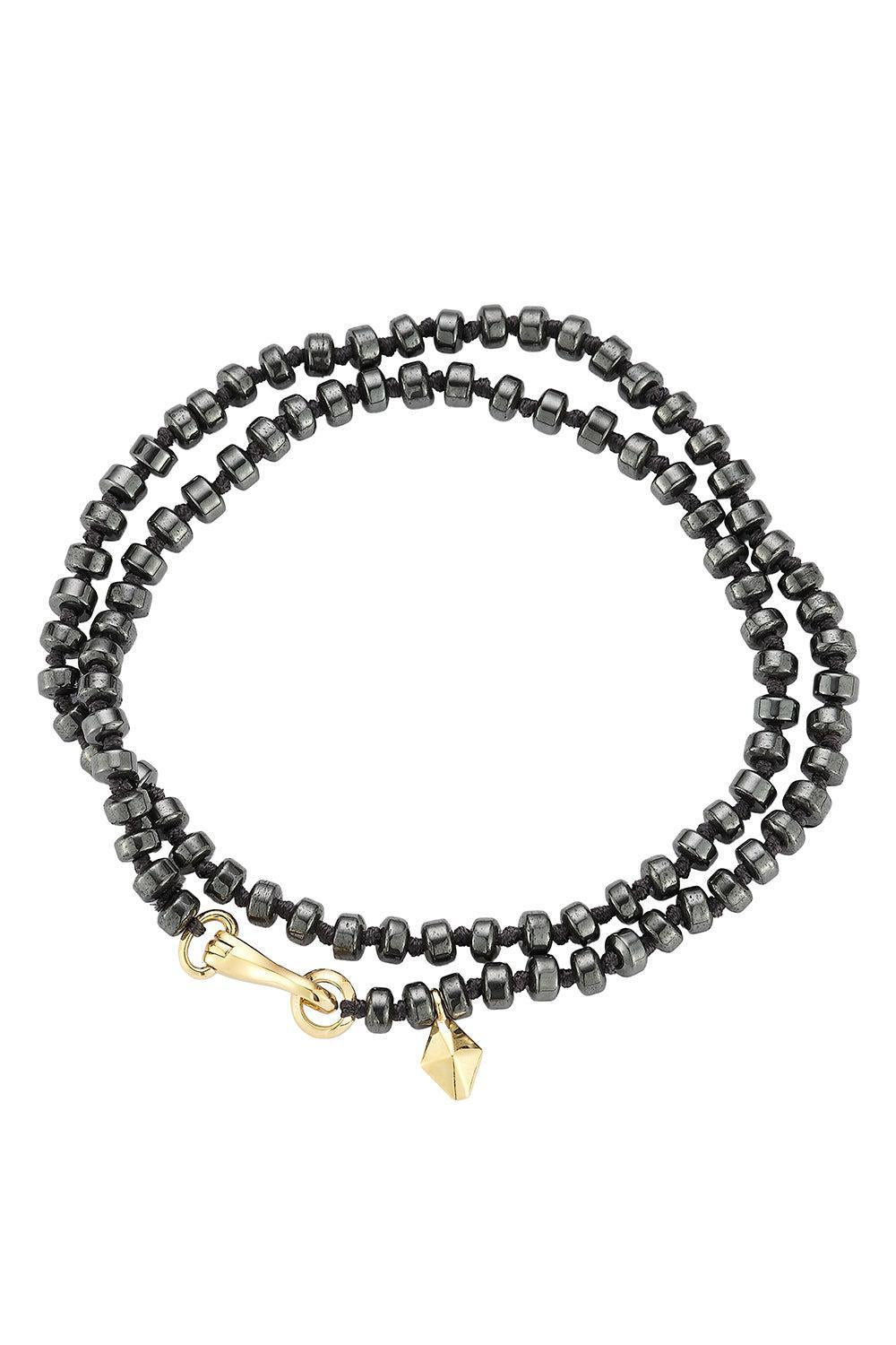 Hemaite Beaded Wrap Bracelet-YELLOW GOLD-15-JEWELRYFINE JEWELBRACELET O-WALTERS FAITH