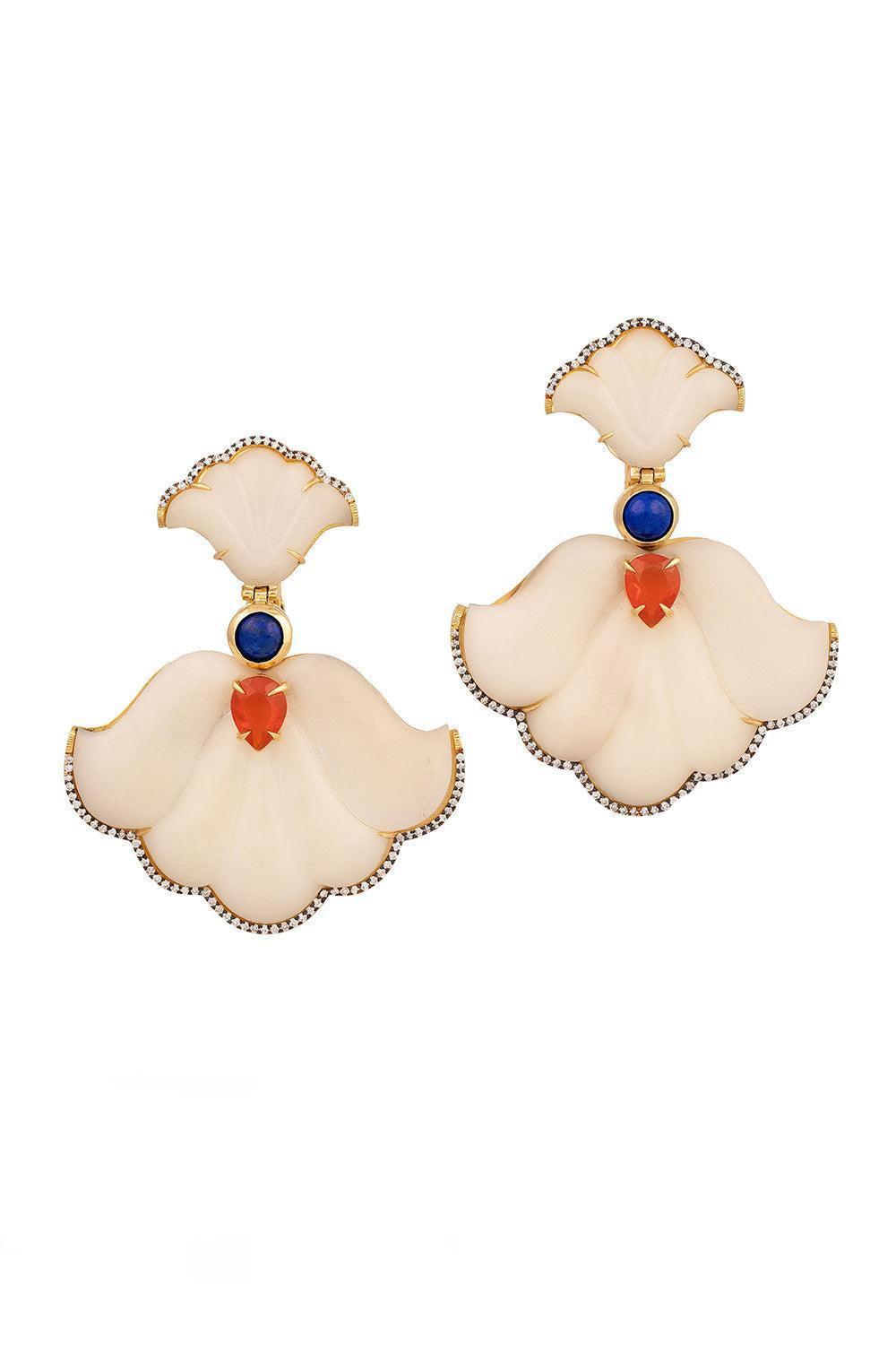 Lapis Opal Jarina Dervish Earrings-YELLOW GOLD-JEWELRYFINE JEWELEARRING-SILVIA FURMANOVICH