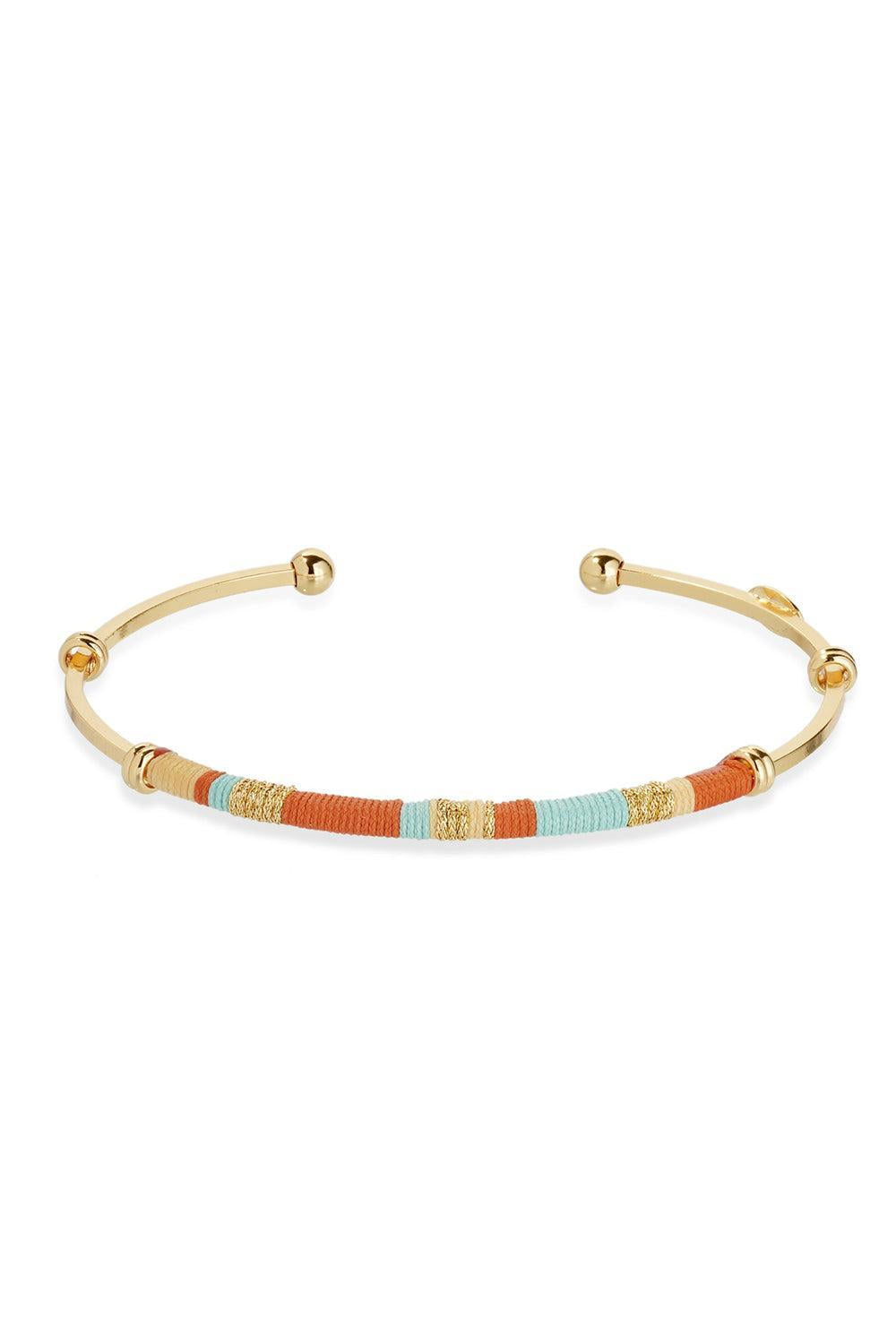Orange Blue Zanzibar Bracelet-ORANGE-JEWELRYBOUTIQUEBRACELET O-GAS BIJOUX