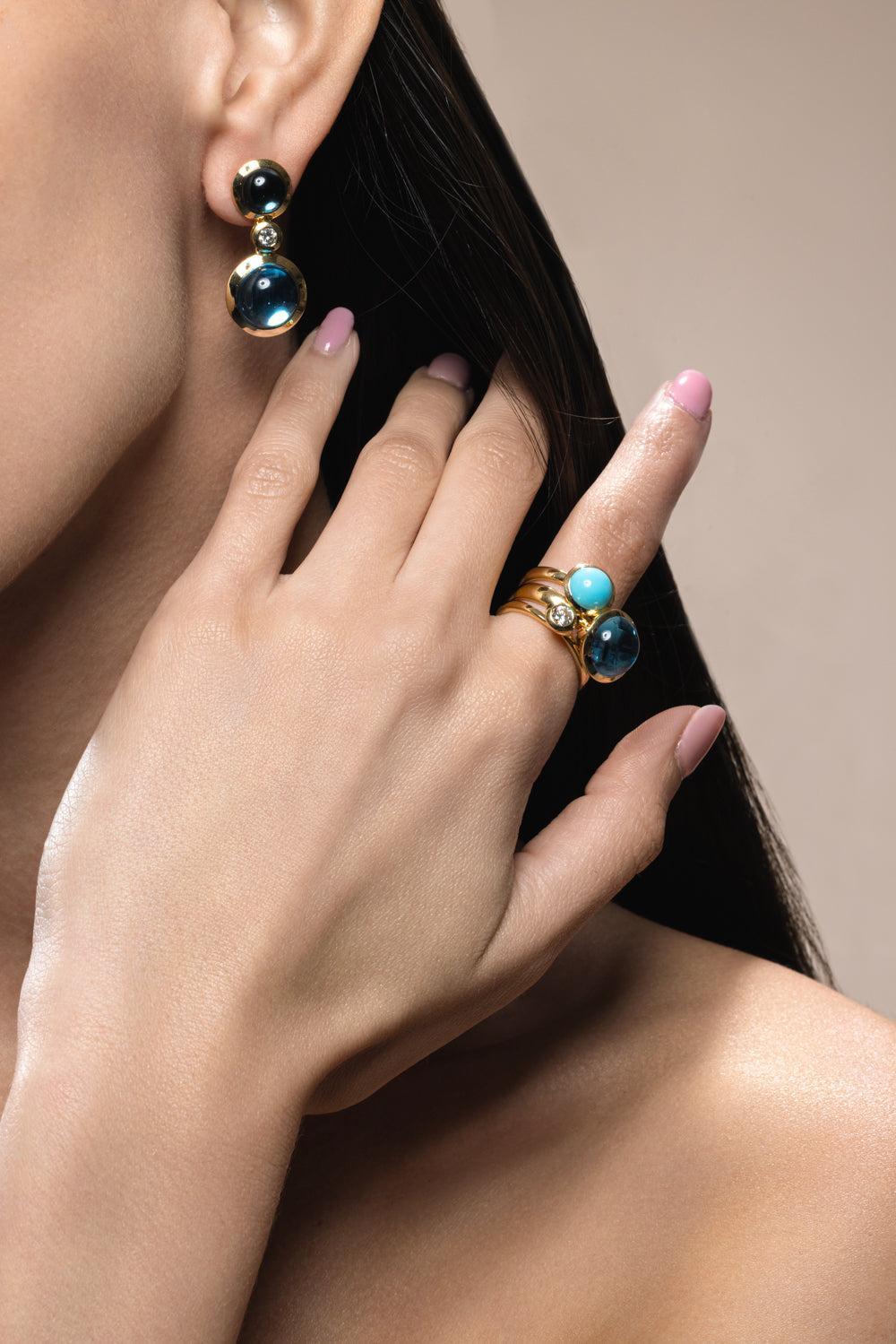 Diamond Solitaire Bouton Ring-YELLOW GOLD-6.75-JEWELRYFINE JEWELRING-TAMARA COMOLLI