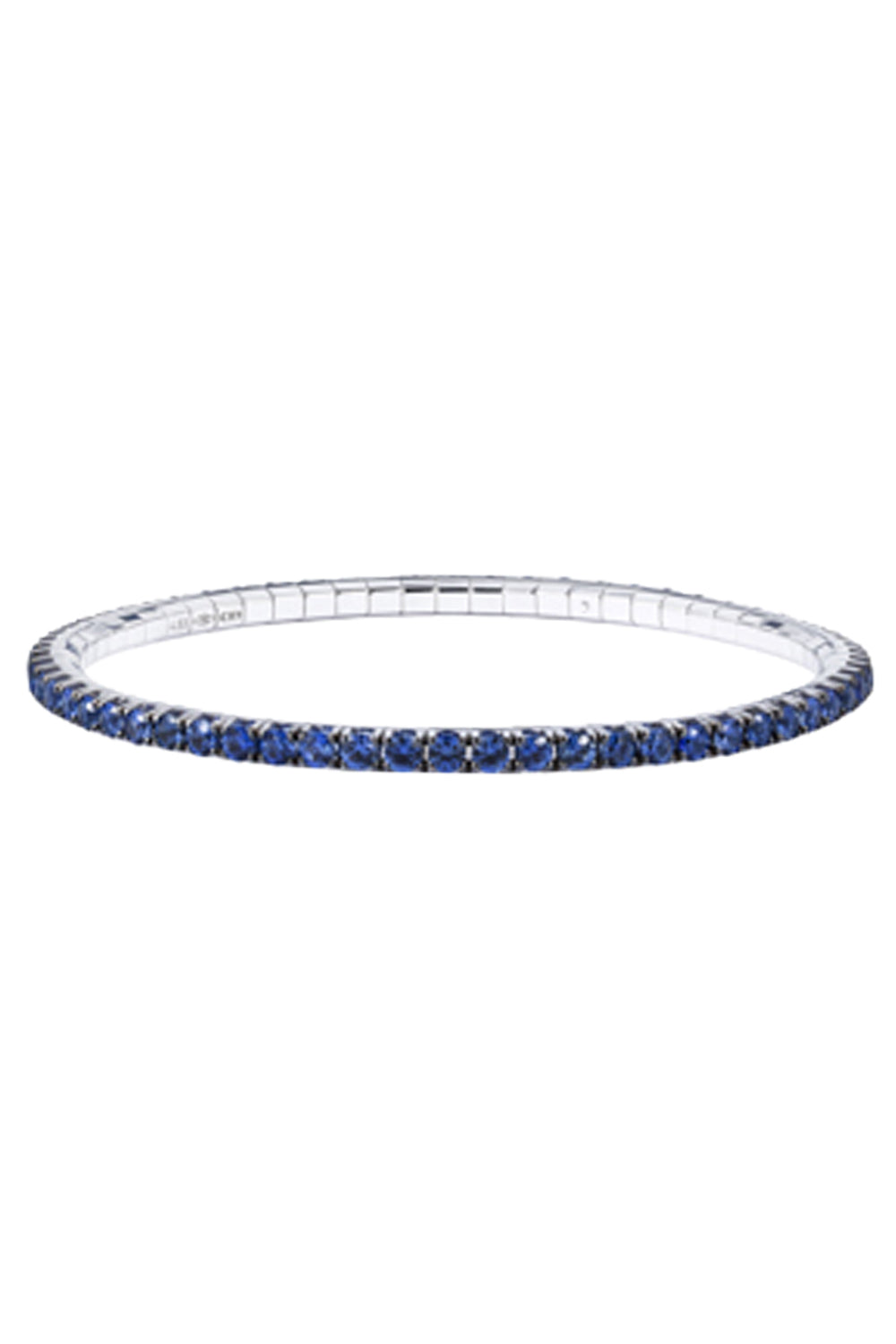 Blue Sapphire Tennis Stretch Bracelet