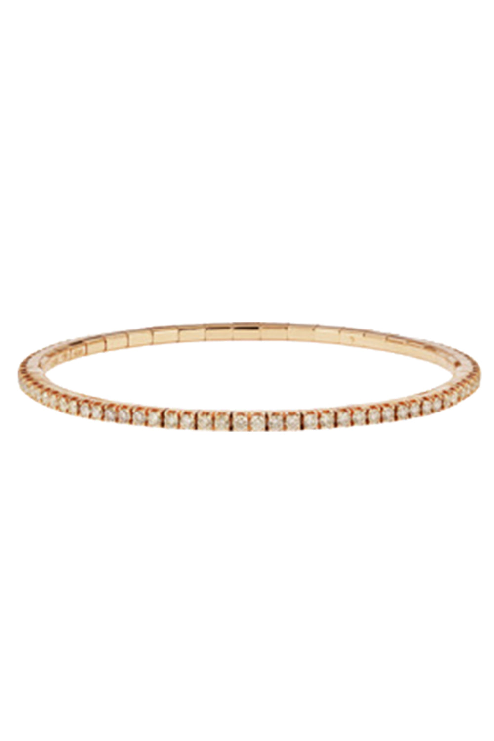Brown Diamond Stretch Tennis Bracelet
