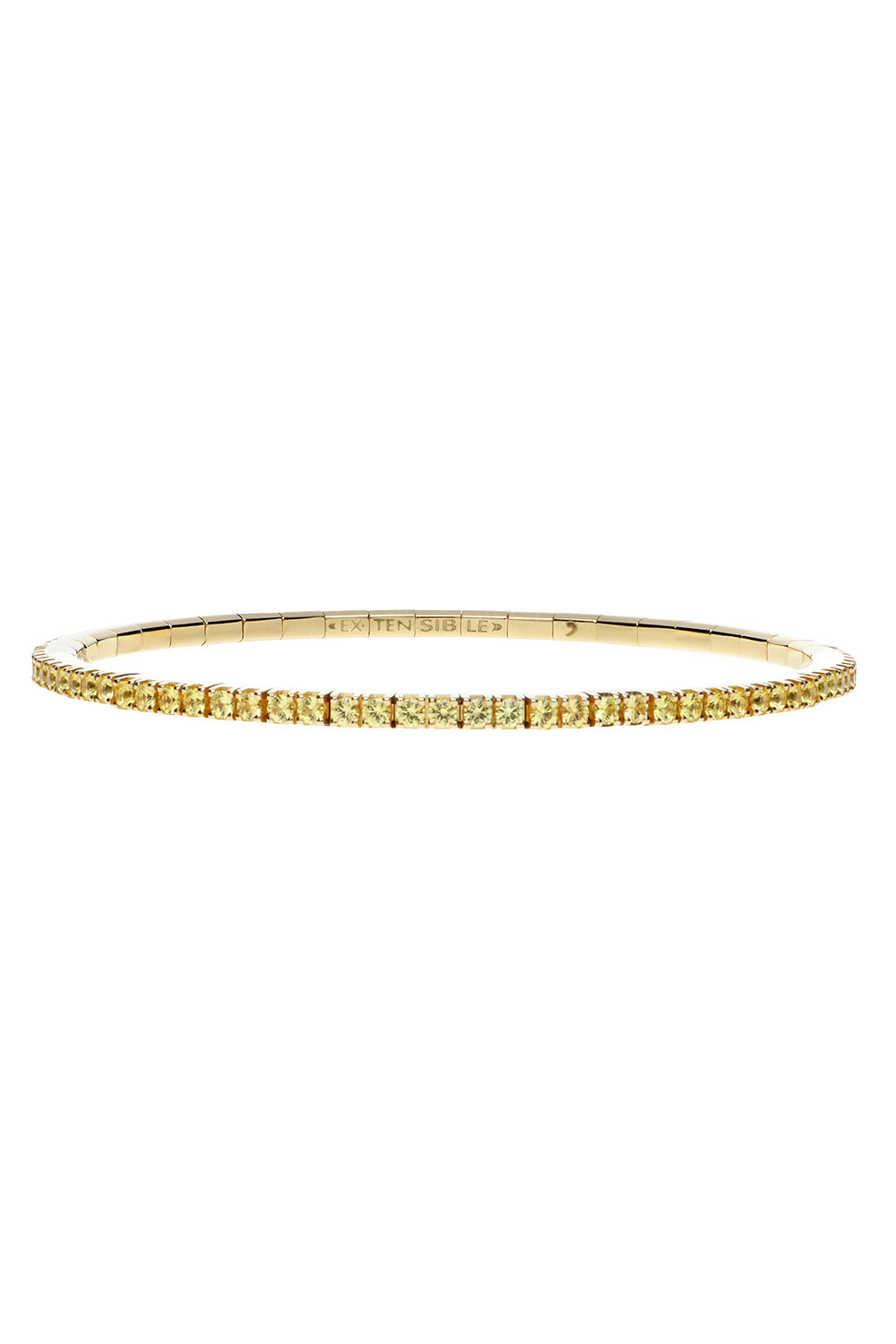 Yellow Sapphire Stretch Tennis Bracelet
