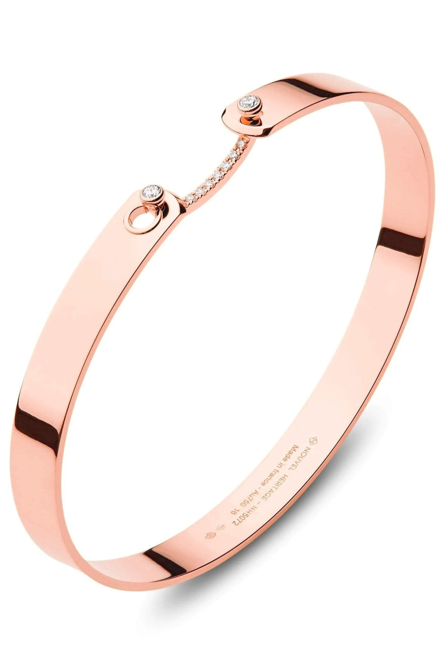 Business Meeting GM Mood Bangle Bracelet - Rose Gold-ROSE GOLD-16-JEWELRYFINE JEWELBRACELET O-NOUVEL HERITAGE