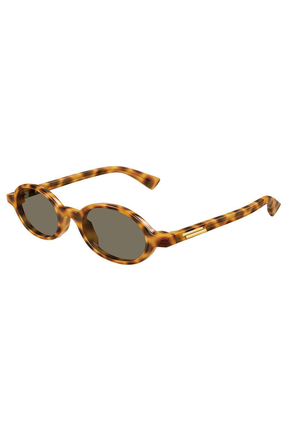 Classic Round Sunglasses-BROWN-ACCESSORIESUNGLASSES-BOTTEGA VENETA