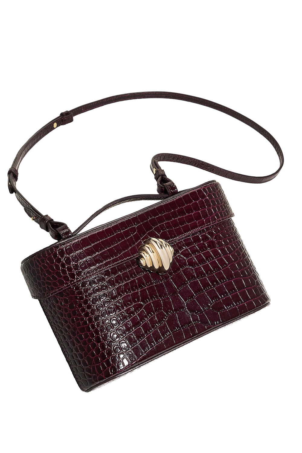 Belgravia Vanity Crossbody Bag - Plum Gold