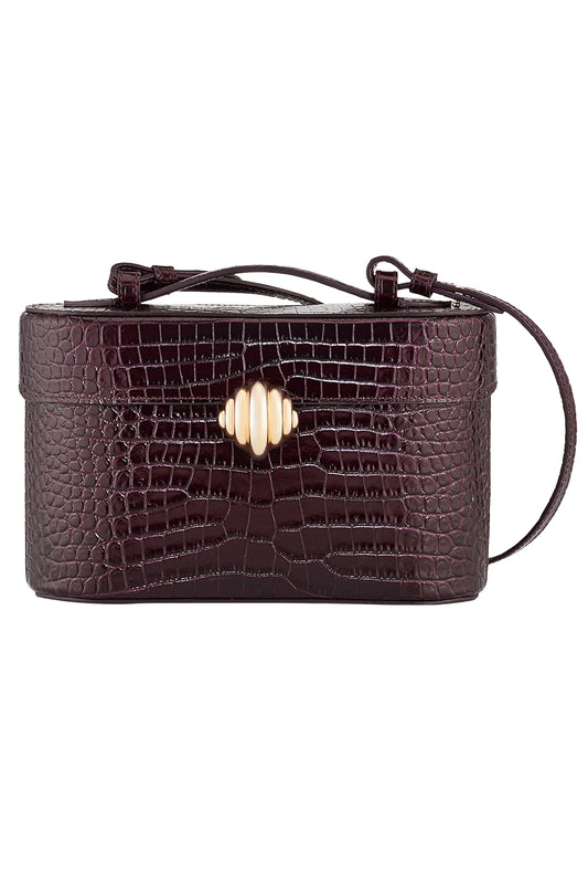 Belgravia Vanity Crossbody Bag - Plum Gold