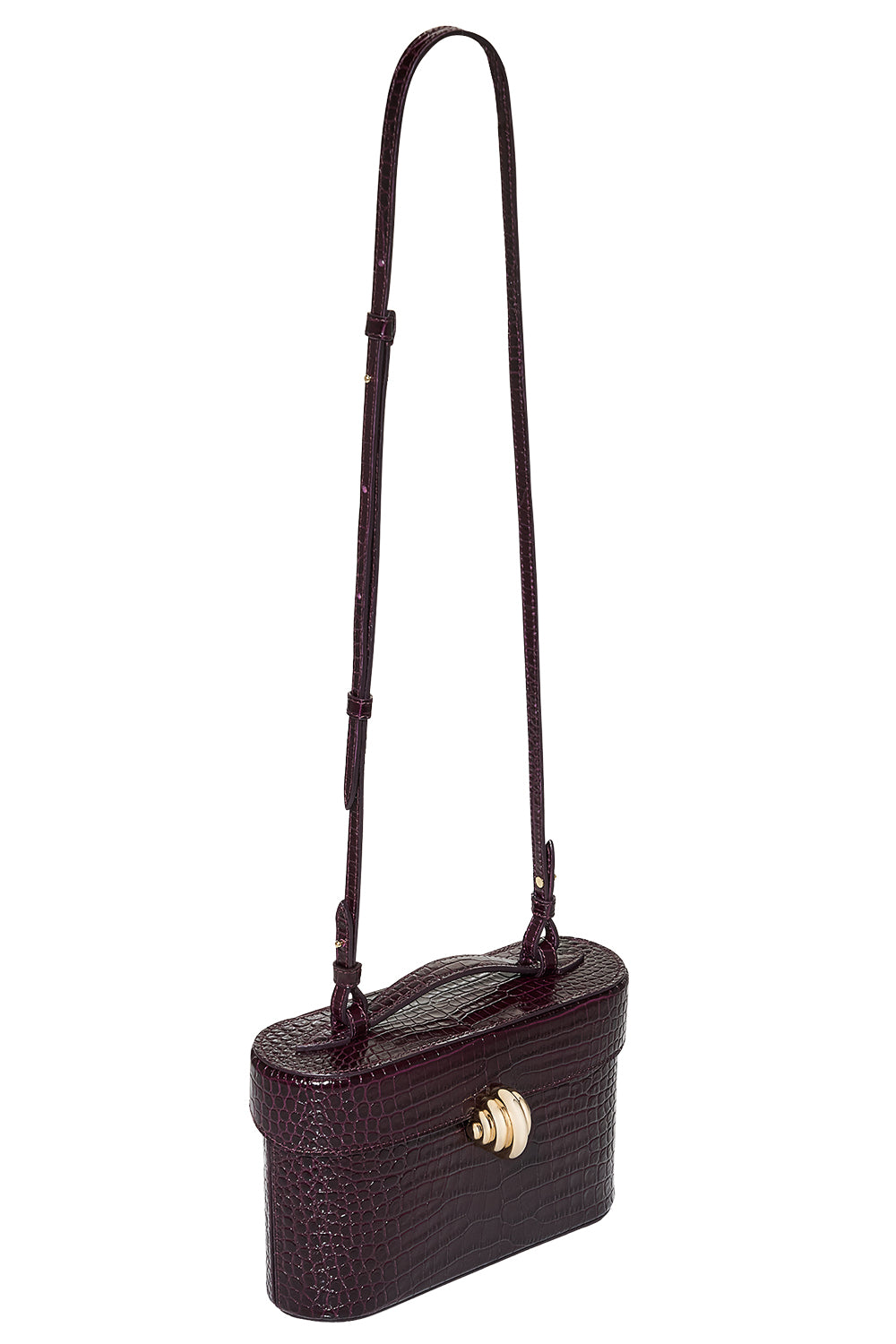 Belgravia Vanity Crossbody Bag - Plum Gold