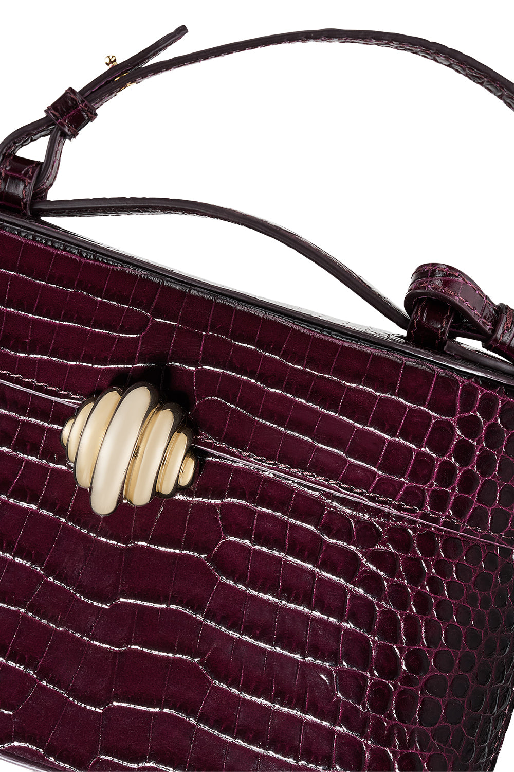 Belgravia Vanity Crossbody Bag - Plum Gold
