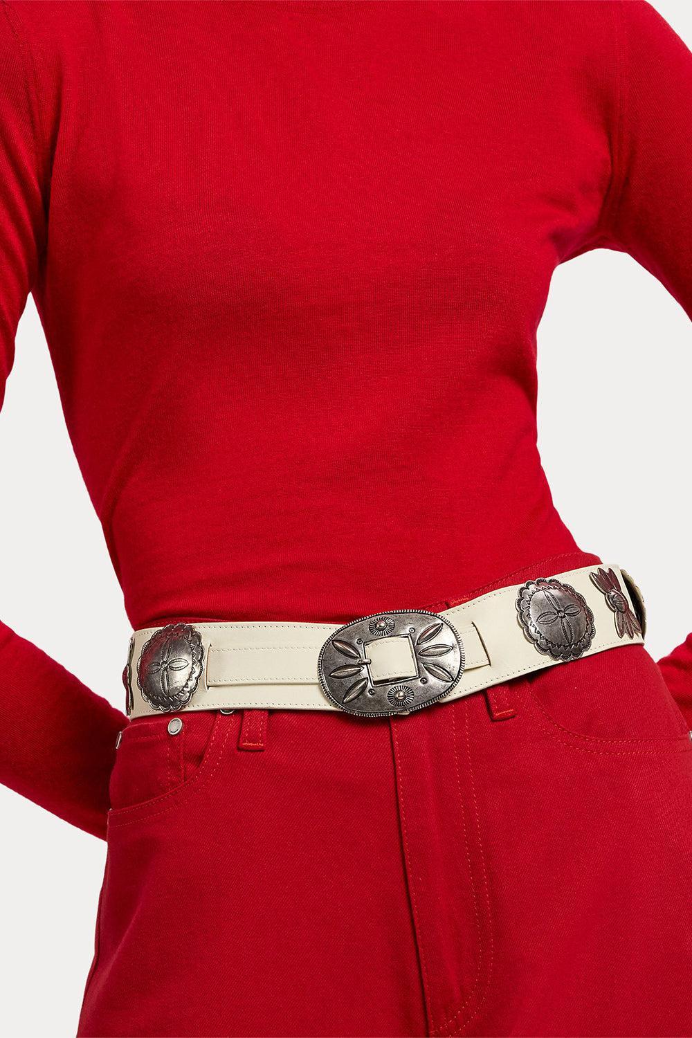 Cinch Buckle Belt-CREAM-S-ACCESSORIEBELTS-RALPH LAUREN