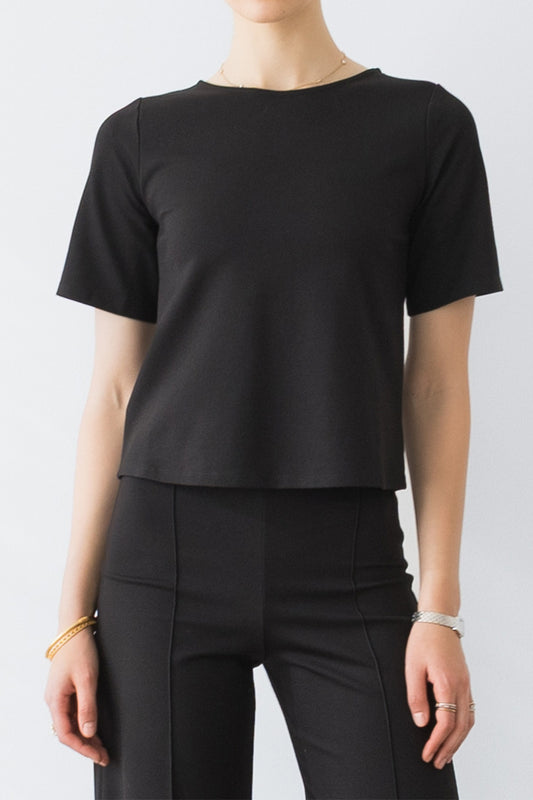 Short Sleeve Top - Black
