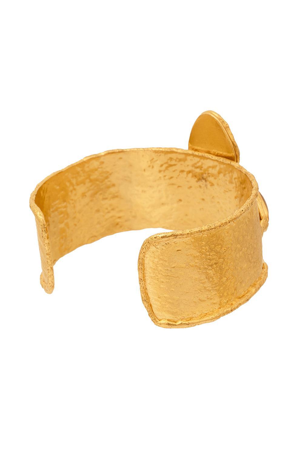 Amethyst Sultan Cuff Bracelet-YELLOW-JEWELRYBOUTIQUEBRACELET O-SYLVIA TOLEDANO