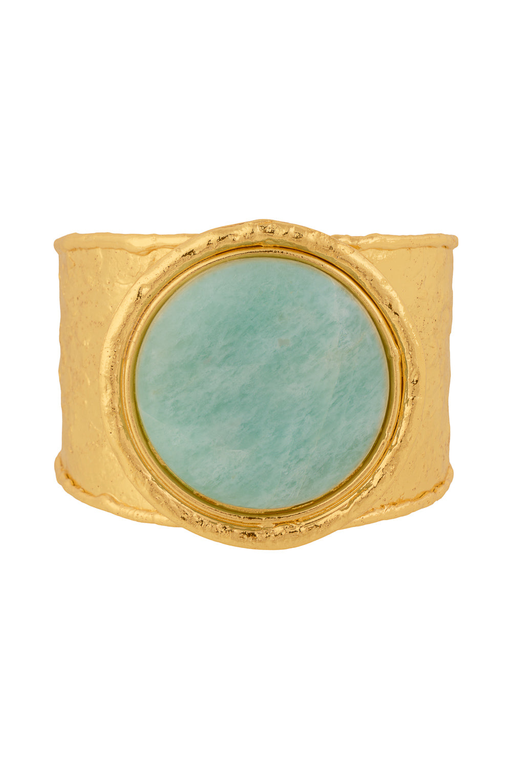 Amazonite Sphere Cuff Bracelet