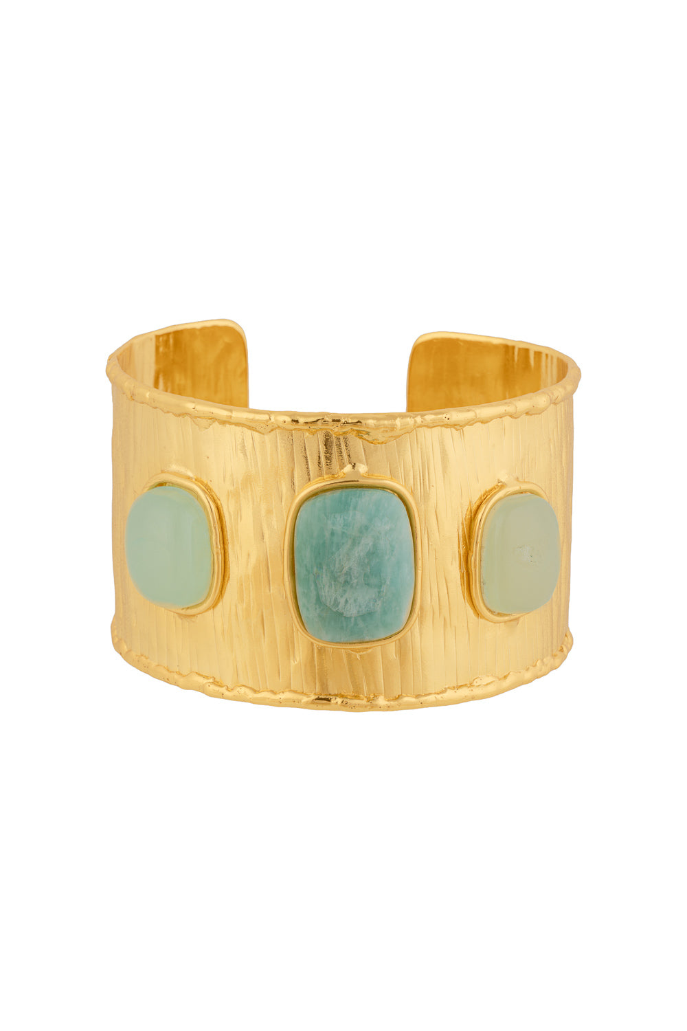 Amazonite Onyx Cuff Bracelet