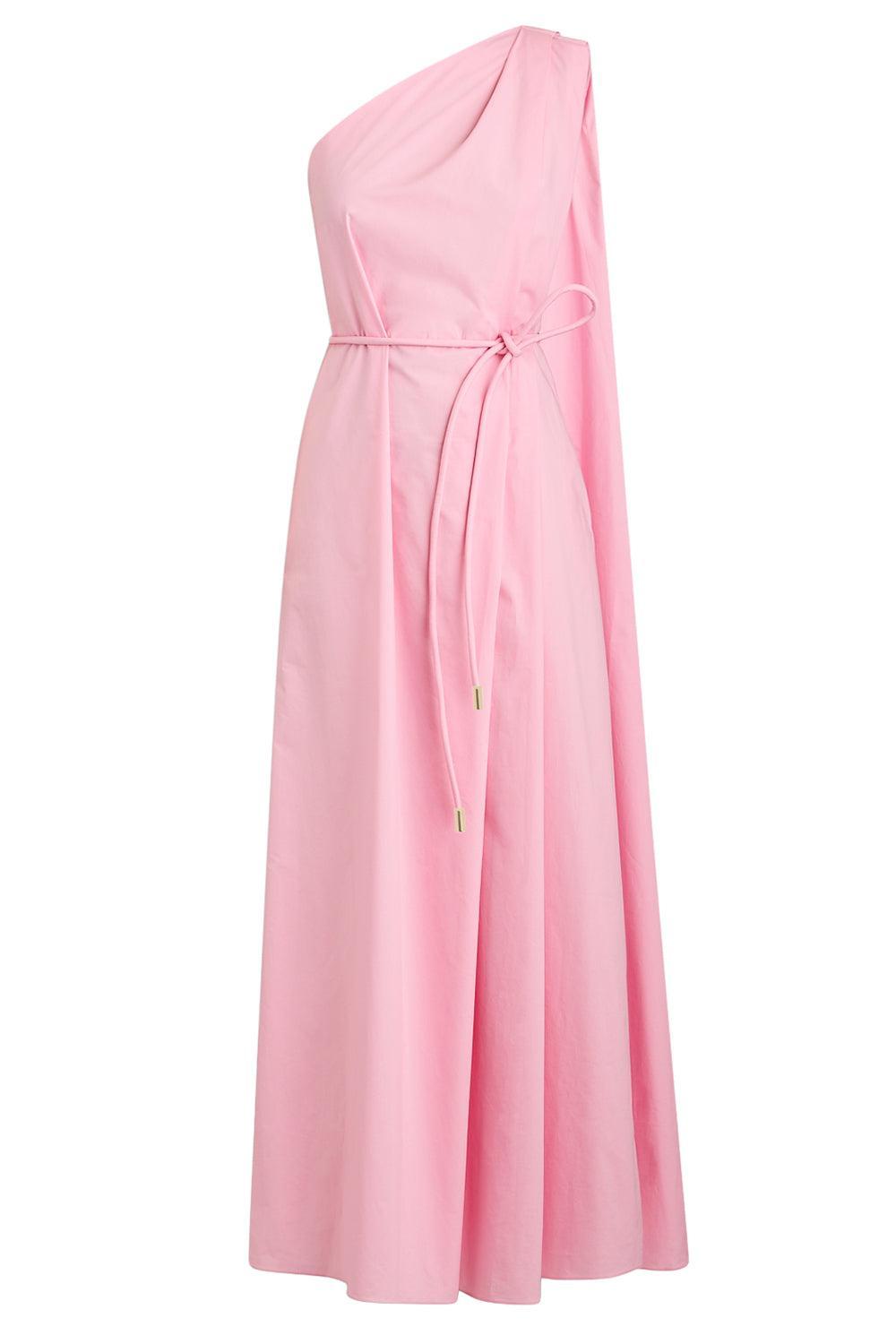 Parachute One Shoulder Dress-PINK-2-CLOTHINGDRESSCASUAL-SCANLAN THEODORE