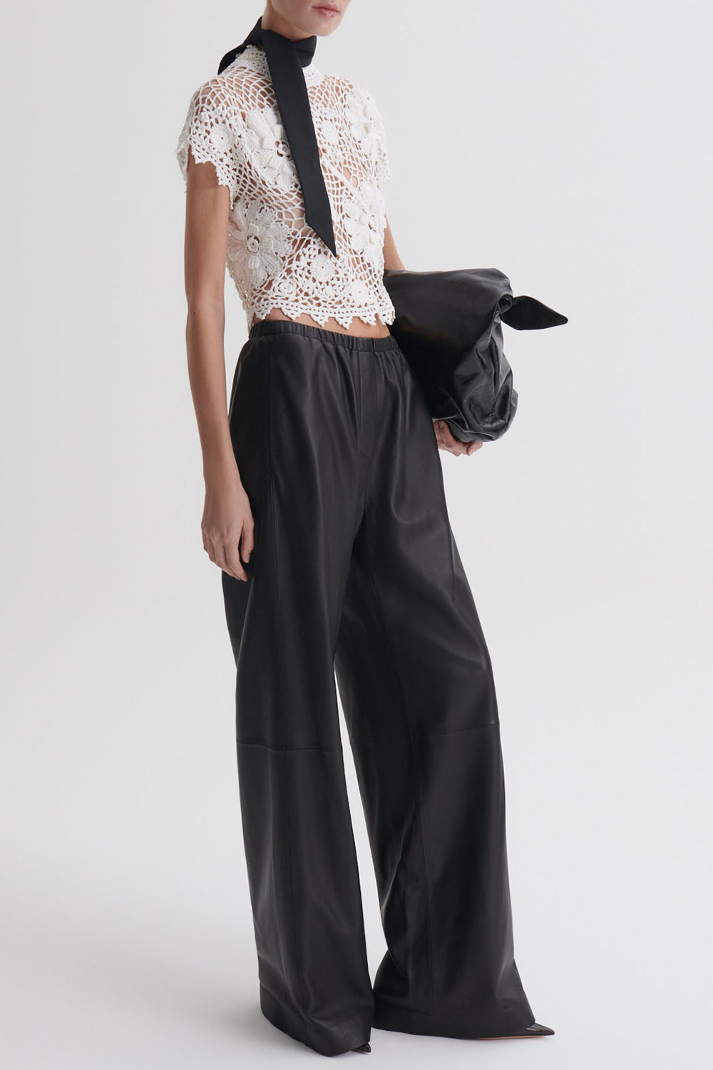 Short Sleeve Crochet Top