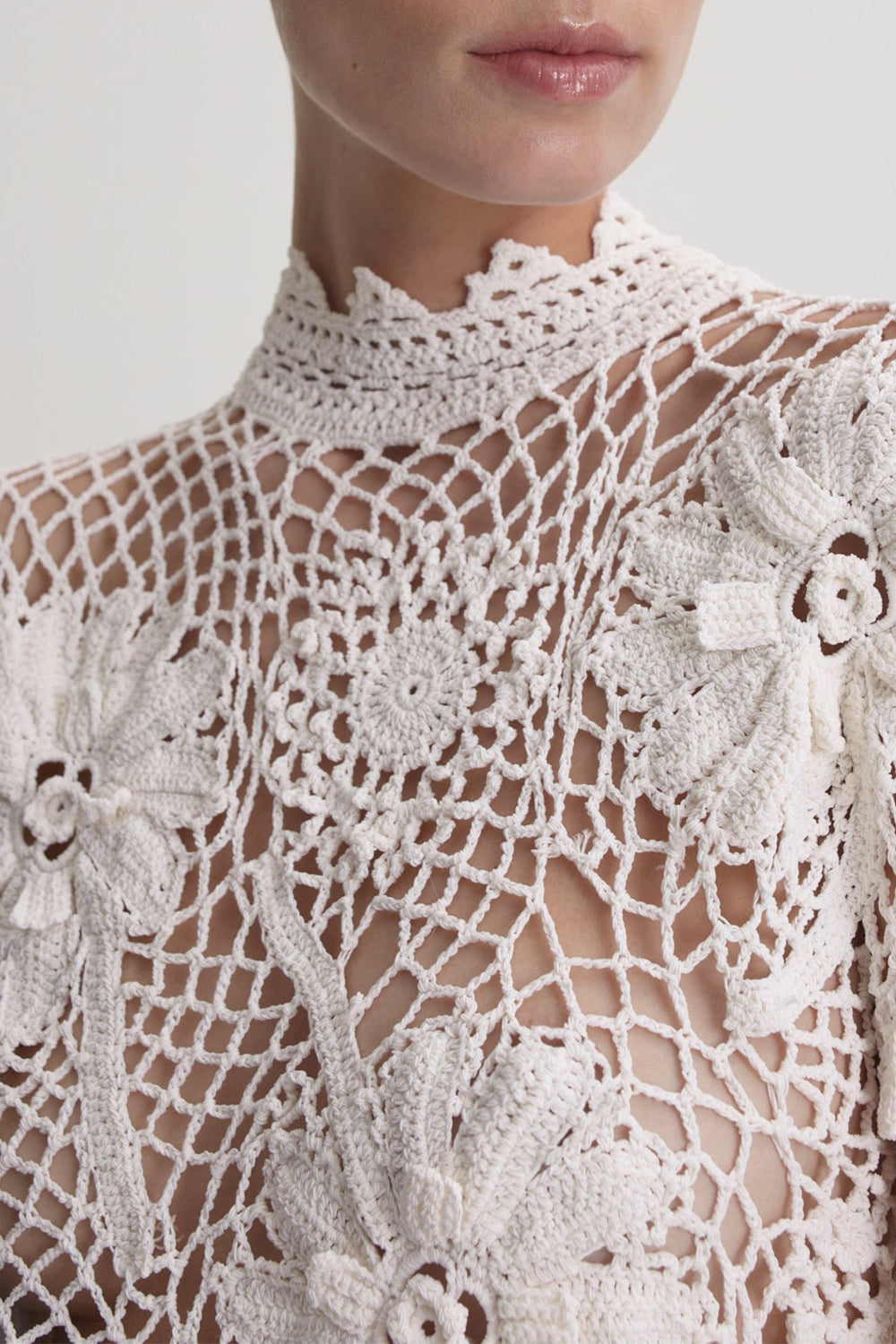 Short Sleeve Crochet Top