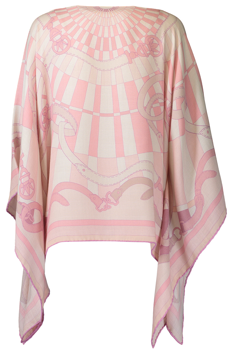 Floral Print Poncho - Firenze-PINK-O/S-CLOTHINGTOPPONCHO-RANI ARABELLA