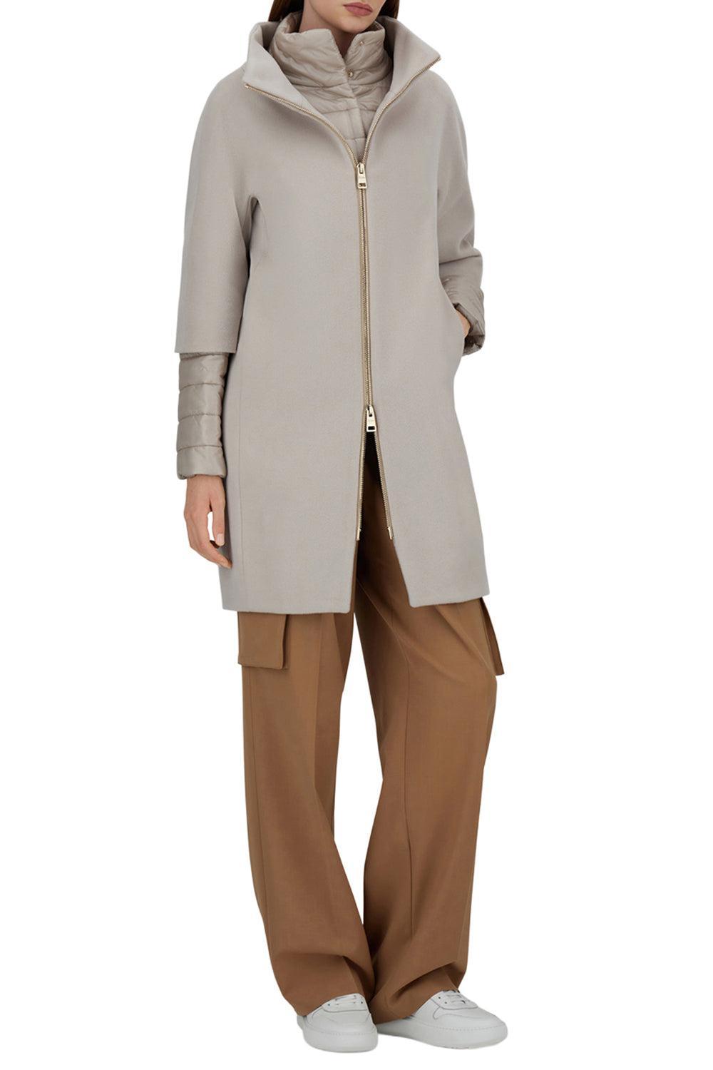 Luxury Wool Herno Cocoon Coat-BEIGE-40-CLOTHINGJACKETCASUAL-HERNO
