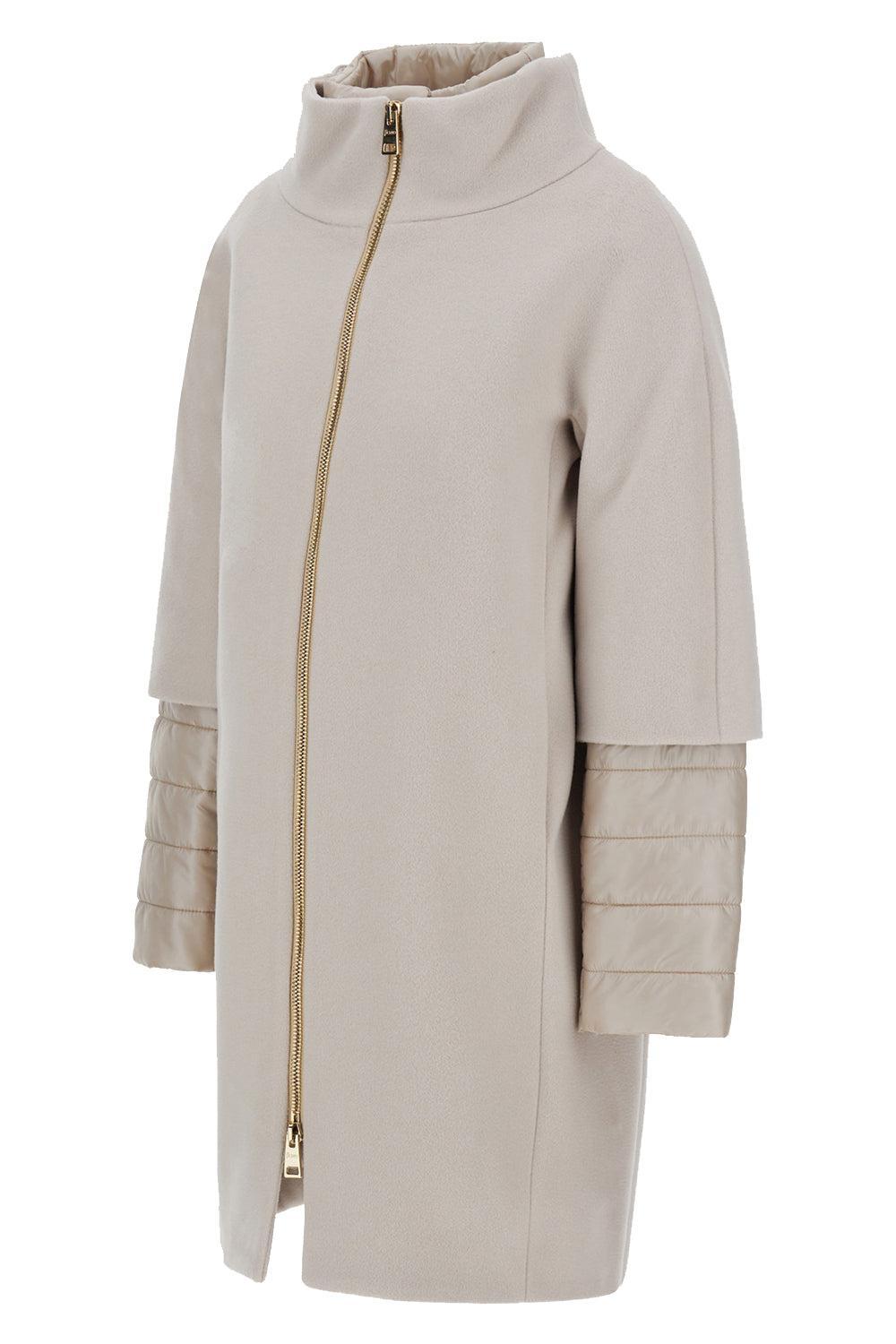 Luxury Wool Herno Cocoon Coat-BEIGE-40-CLOTHINGJACKETCASUAL-HERNO