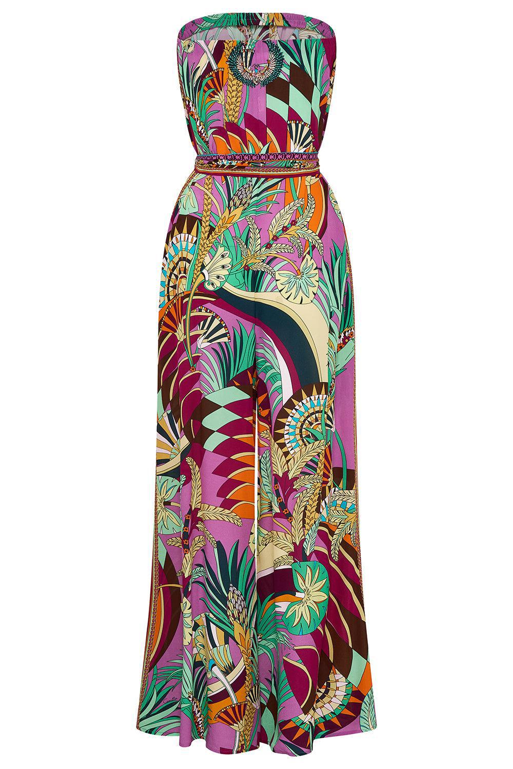 Tie Waist Strapless Jumpsuit-GIZA GODDESS-XS-CLOTHINGDRESSCASUAL-CAMILLA