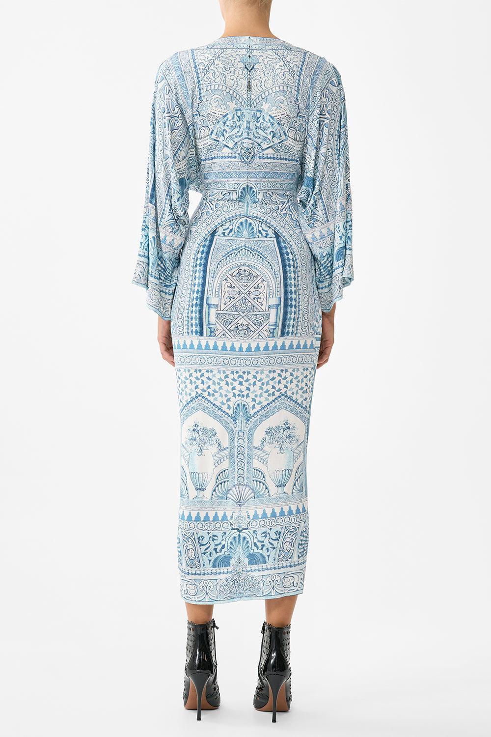 Hi-Lo Split Front Twist Dress-CREAM-XS-CLOTHINGDRESSCASUAL-CAMILLA