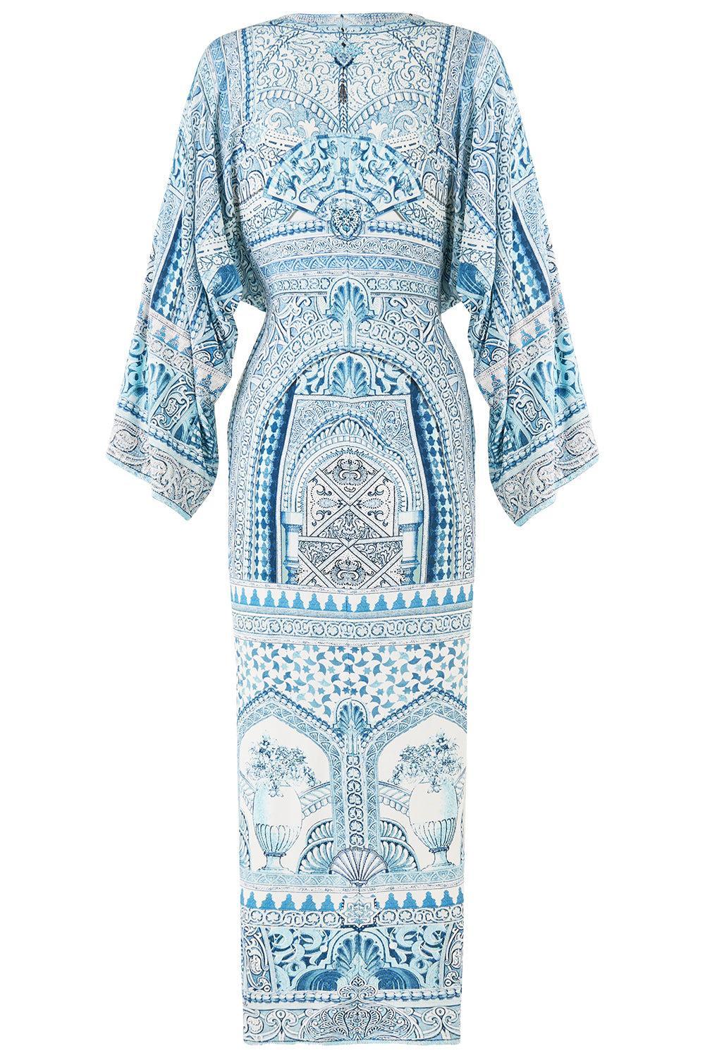 Hi-Lo Split Front Twist Dress-CREAM-XS-CLOTHINGDRESSCASUAL-CAMILLA