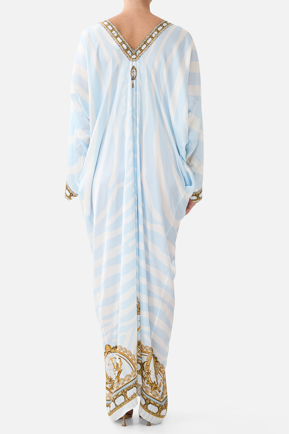 Draped Kaftan Maxi Dress