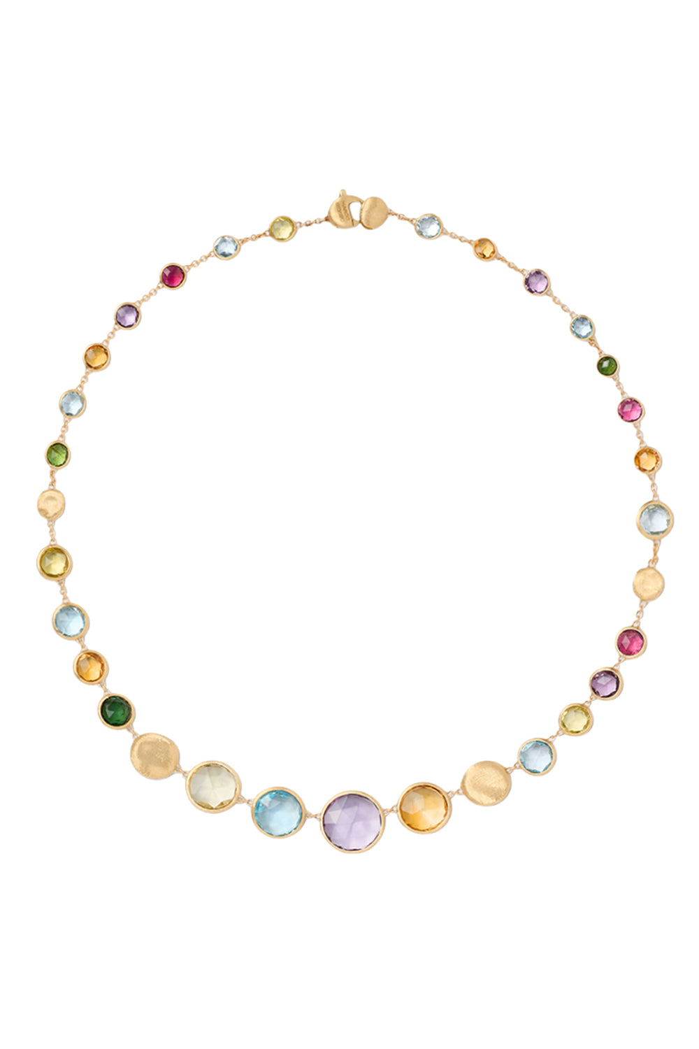 Jaipur Mixed Gemstone Graduated Necklace
