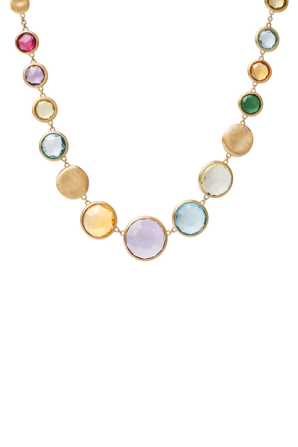 Jaipur Mixed Gemstone Graduated Necklace