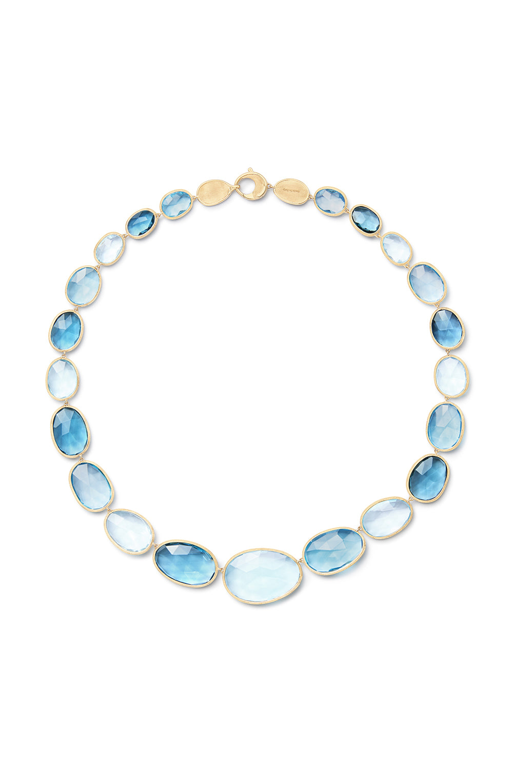 MARCO BICEGO-Graduated Mixed Topaz Necklace-YELLOW GOLD