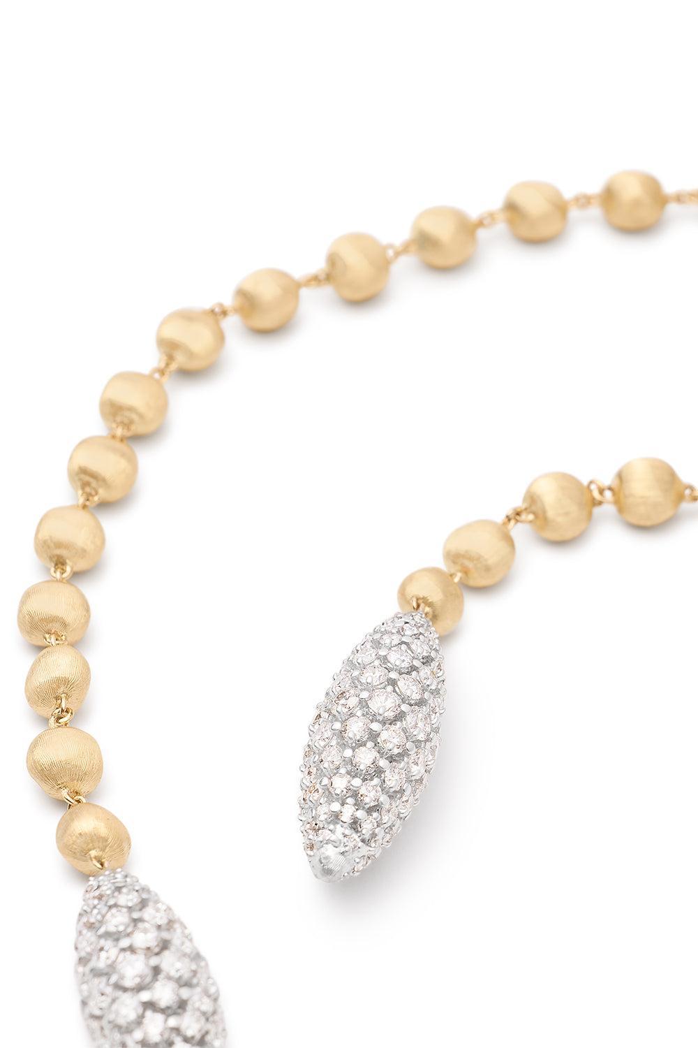 Diamond Drop Africa Necklace-YELLOW GOLD-JEWELRYFINE JEWELNECKLACE O-MARCO BICEGO
