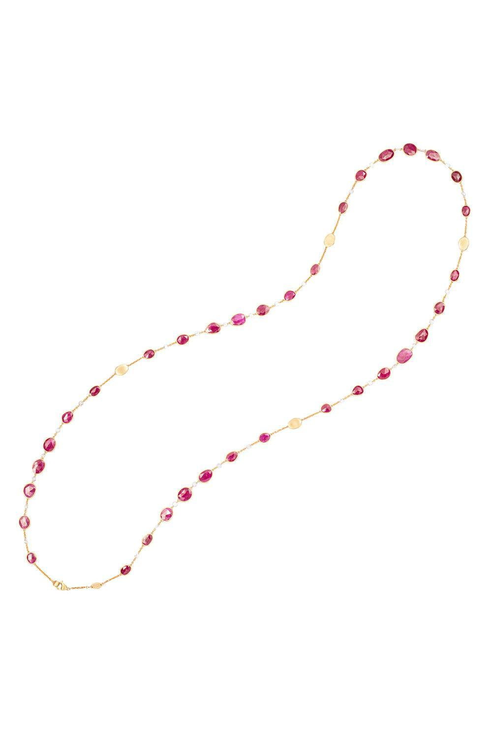 Stone Diamond Unico Necklace-YELLOW GOLD-36-JEWELRYFINE JEWELNECKLACE O-MARCO BICEGO