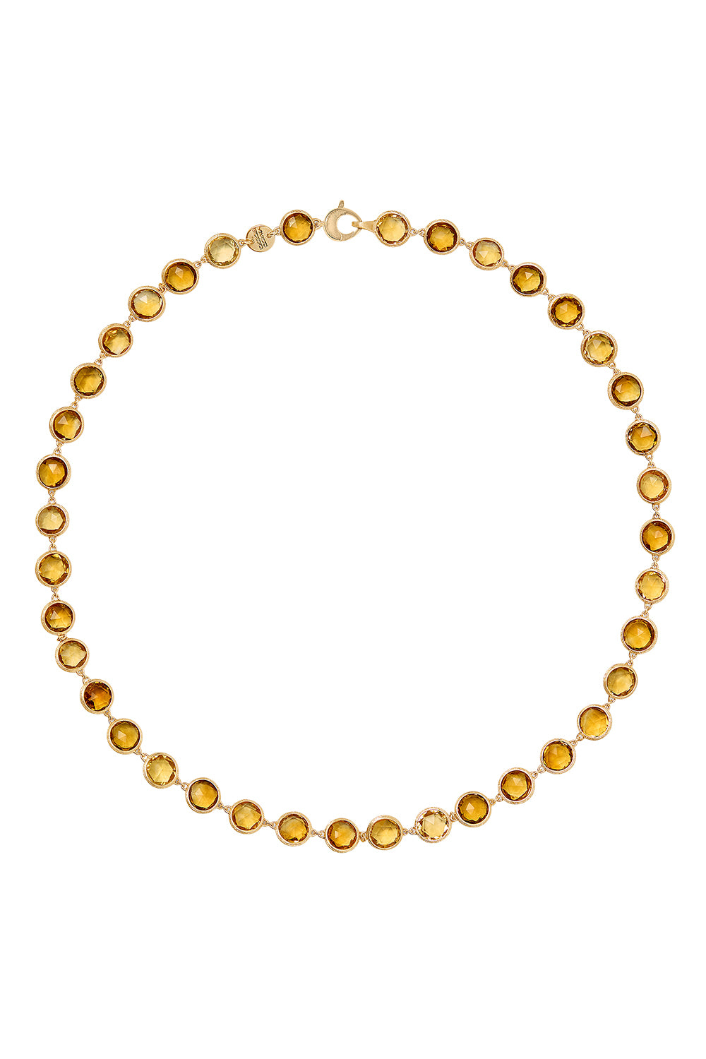 Yellow Quartz Jaipur Link Necklace