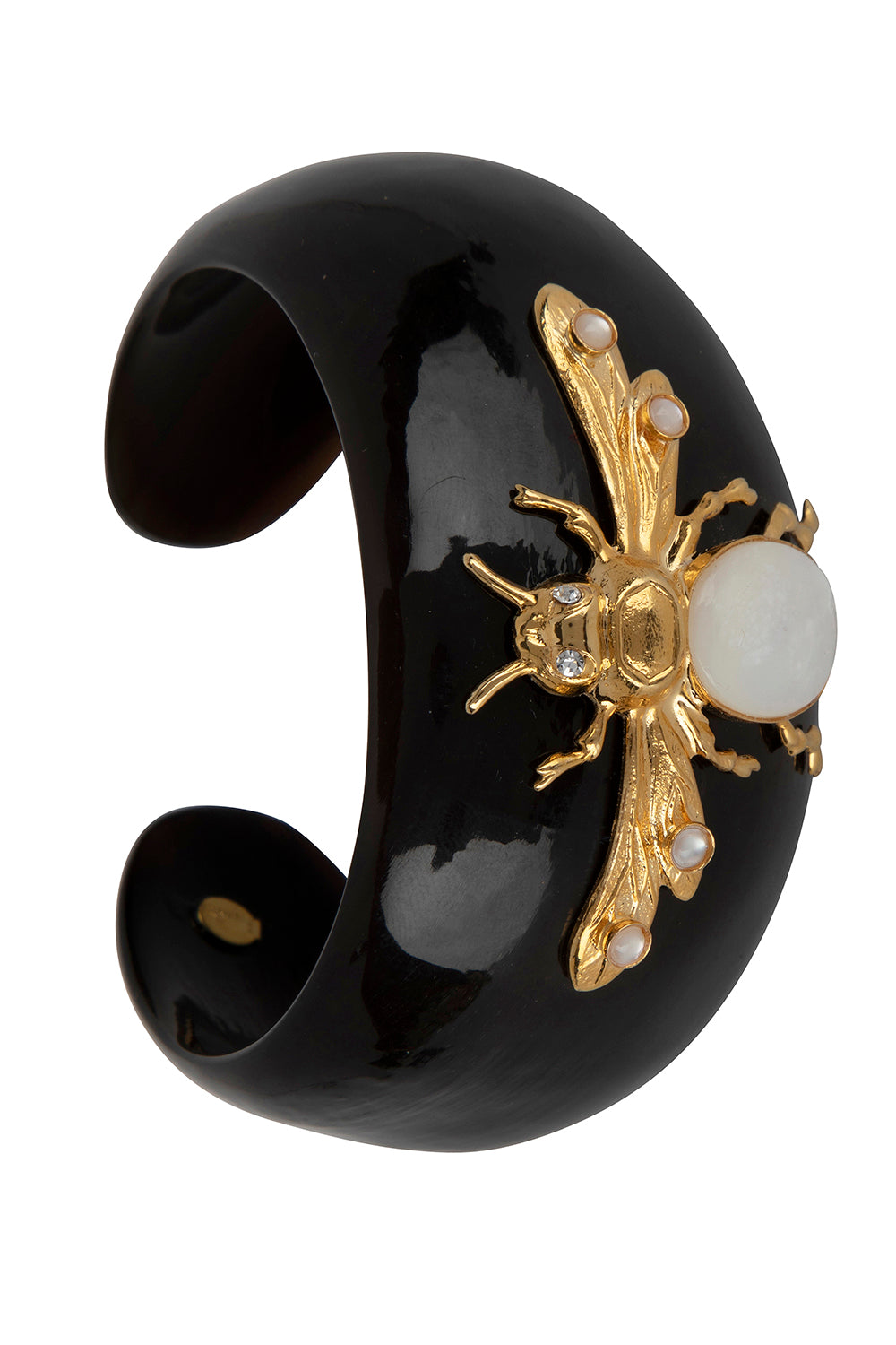 Pearl Bee Horn Cuff Bracelet