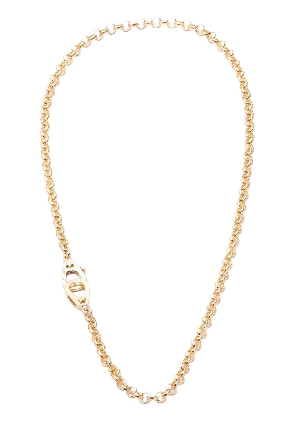 Sister Hook - Medium Belcher Chain Choker Necklace-YELLOW GOLD-16-JEWELRYFINE JEWELNECKLACE O-FOUNDRAE