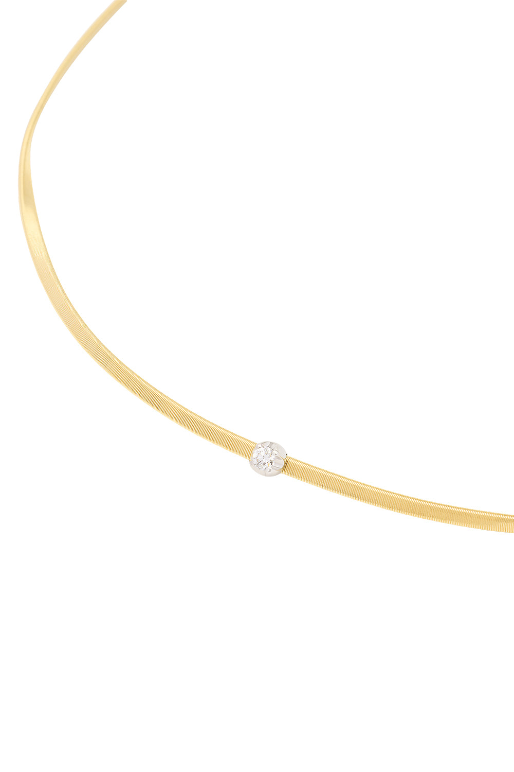 Diamond Marrakech Twisted Coil Station Necklace