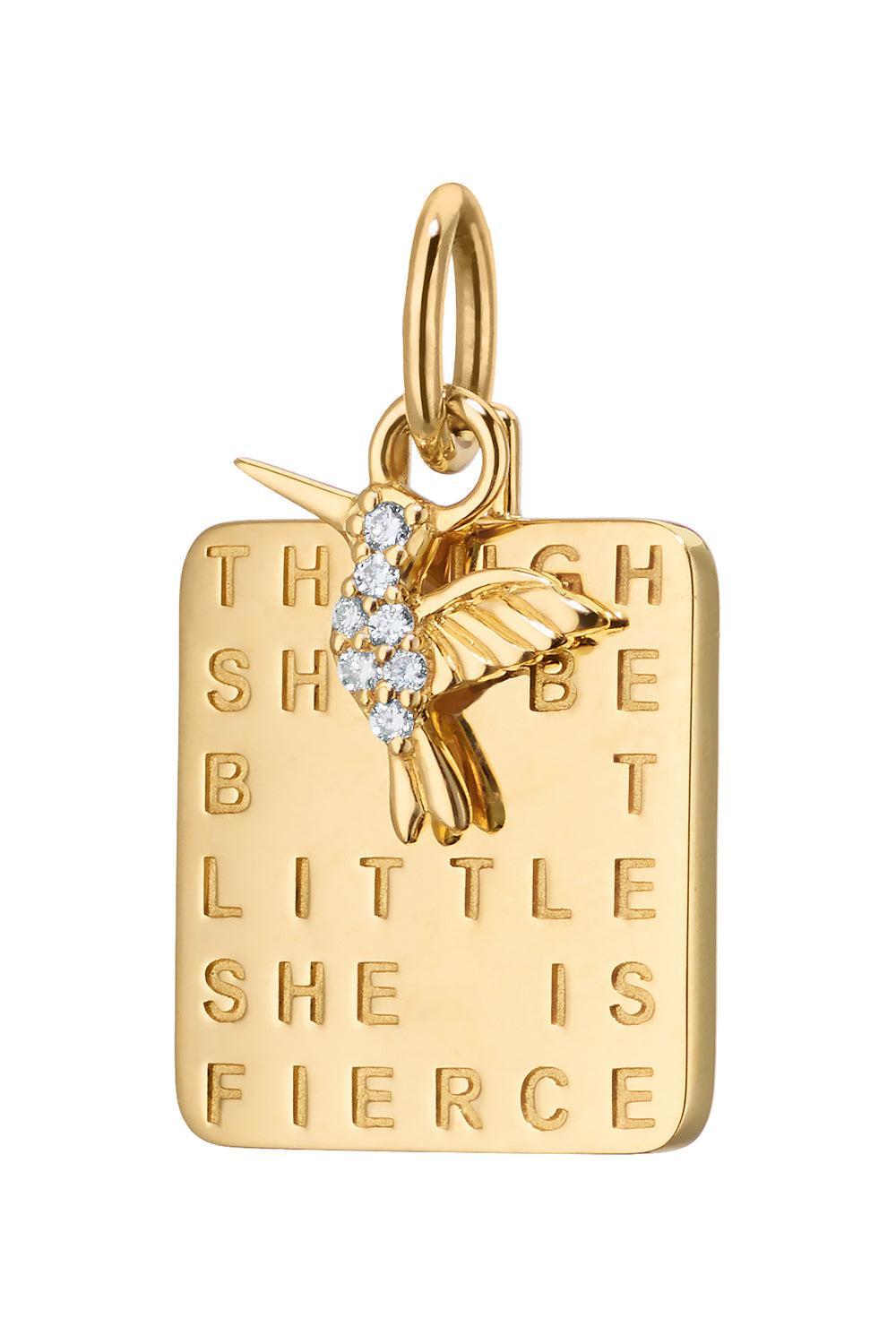 Diamond She Is Fierce Charm-YELLOW GOLD-JEWELRYFINE JEWELPENDANT-MONICA RICH KOSANN