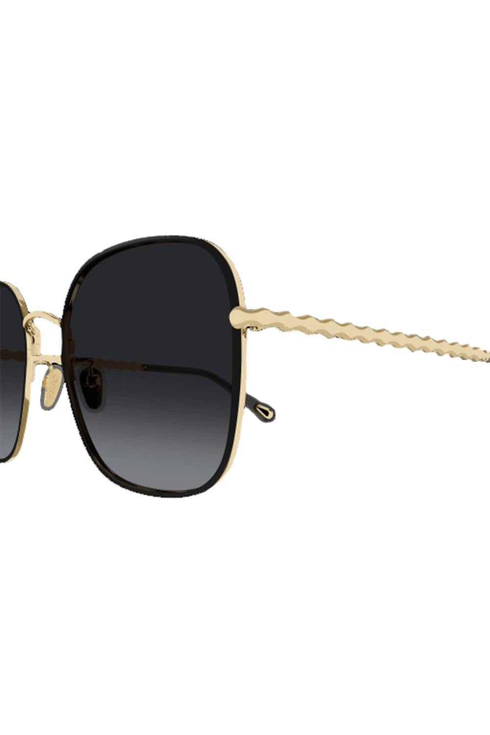 Square Rigid Sunglasses-GLDGDGRY-ACCESSORIESUNGLASSES-CHLOÉ
