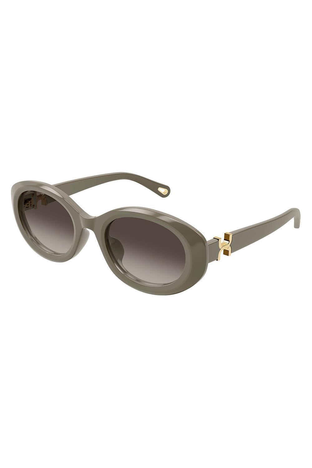 Timeless Oval Sunglasses-GREEN-ACCESSORIESUNGLASSES-CHLOÉ