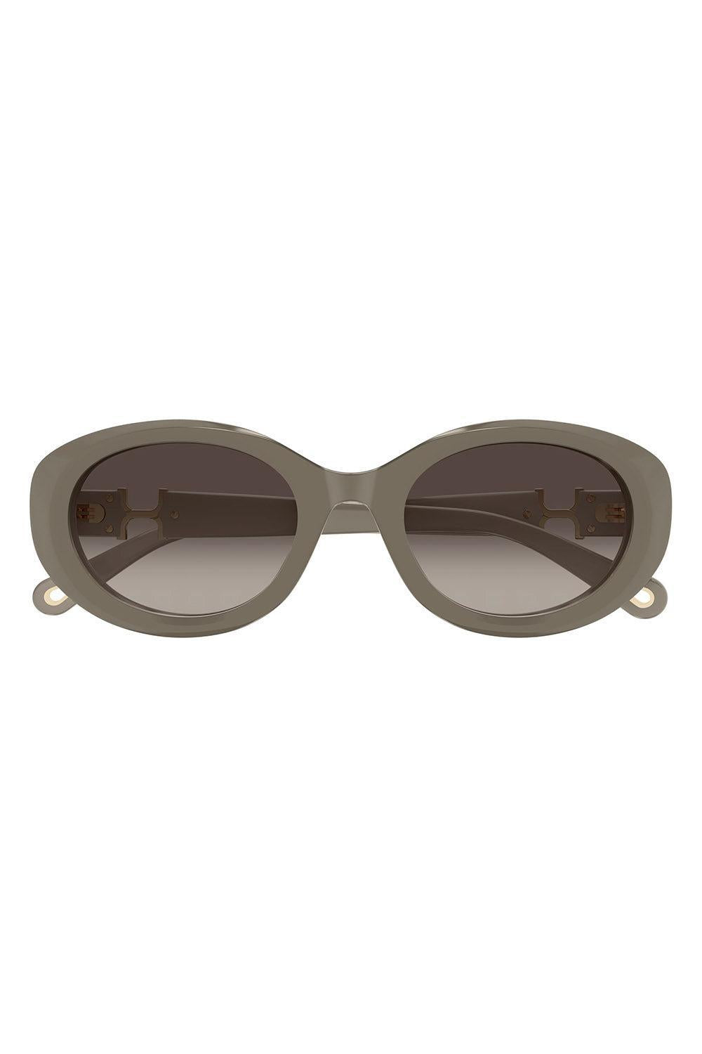 Timeless Oval Sunglasses-GREEN-ACCESSORIESUNGLASSES-CHLOÉ