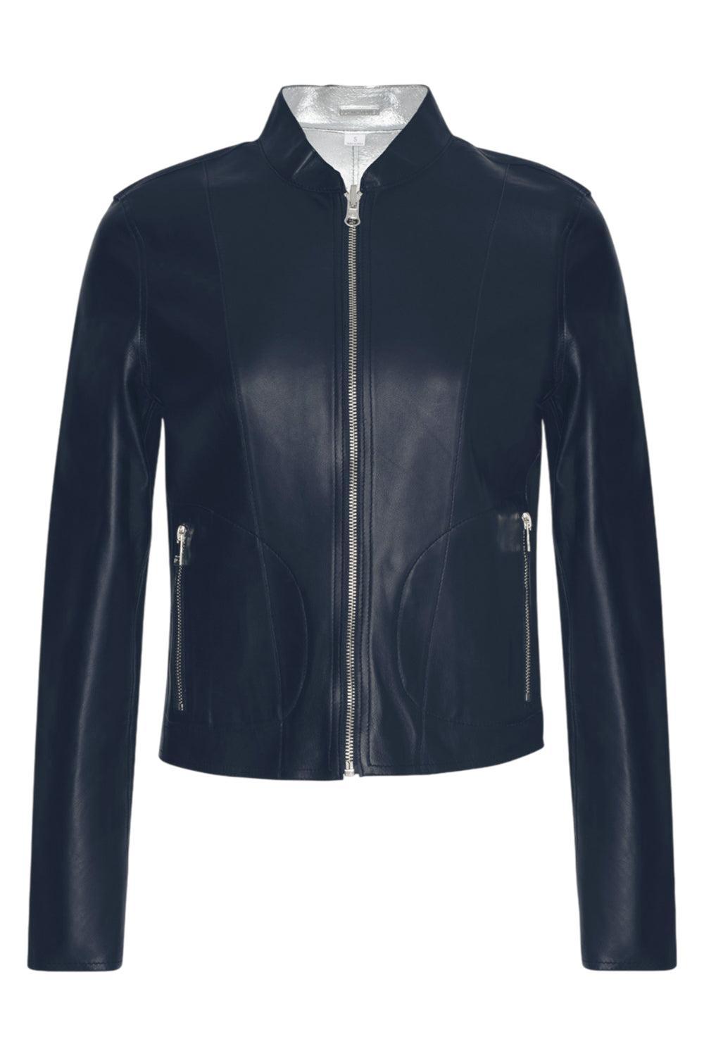 Chapin Reversible Jacket - Navy Silver-NVY/SILV-S-CLOTHINGJACKETLEATHER-LAMARQUE