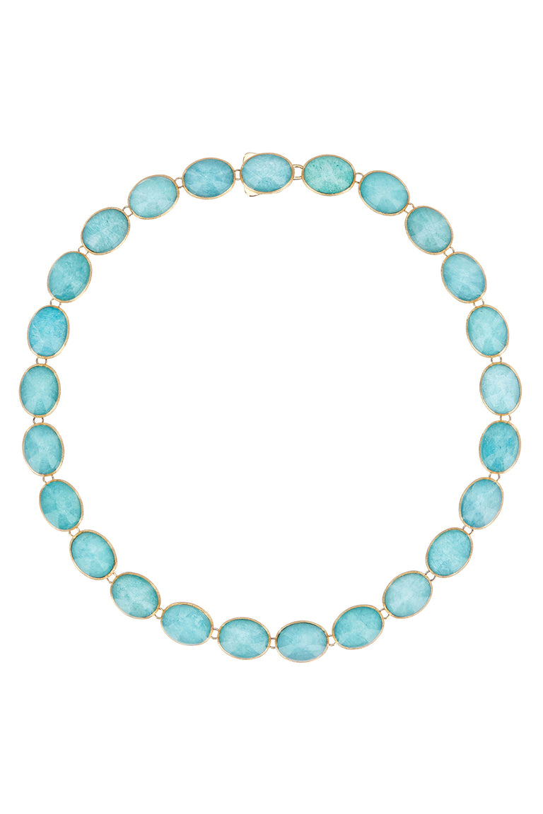 Amazonite Small Anice Boules Muse Necklace