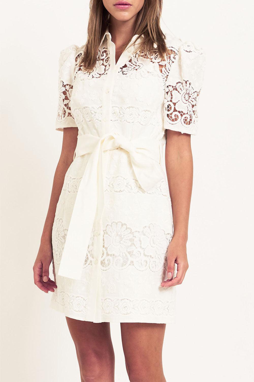 Valencia Dress - White-WHITE-0-CLOTHINGDRESSCASUAL-CHRISTY LYNN