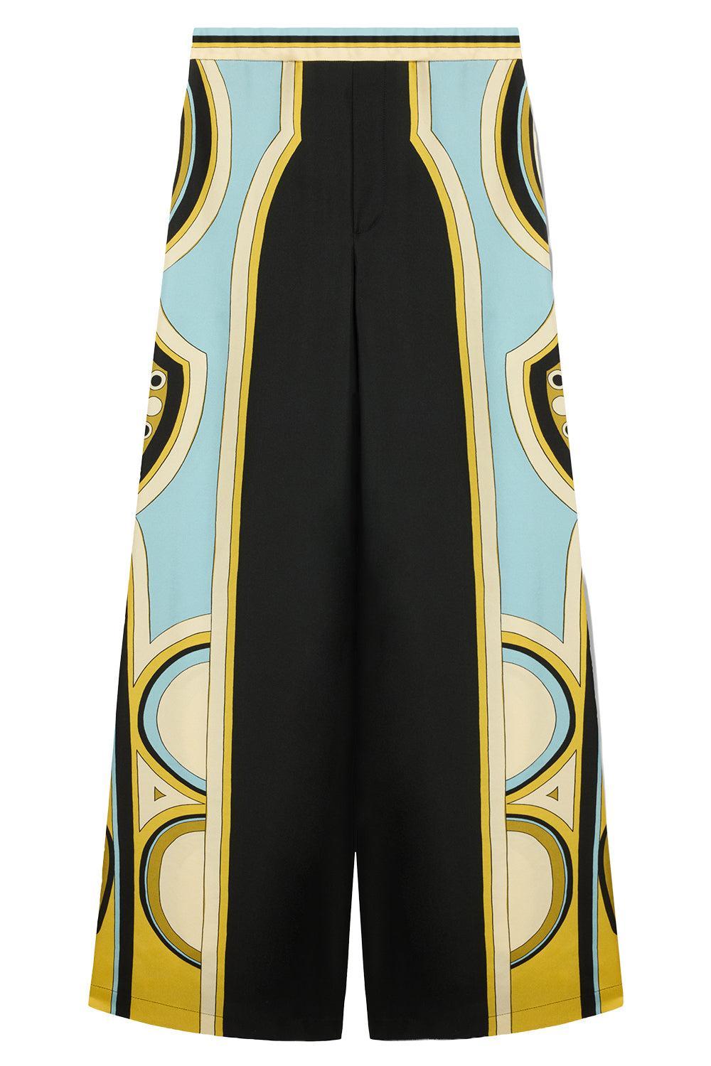 Club Pant-GEOMETRC-XS-CLOTHINGPANTWIDE LEG-LA DOUBLEJ