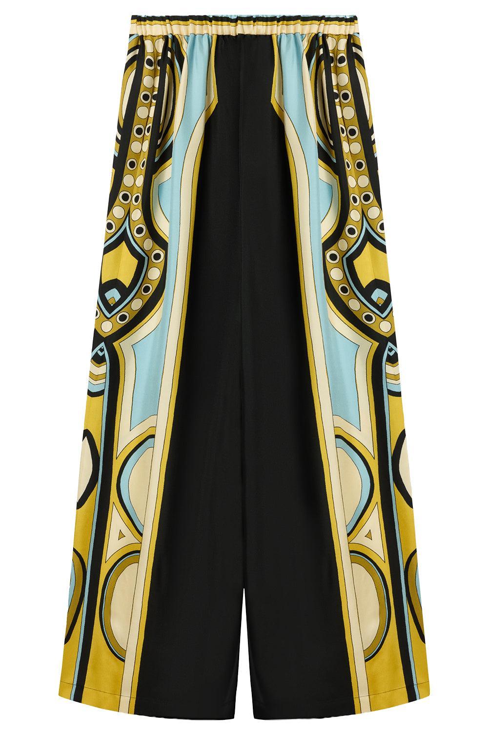 Club Pant-GEOMETRC-XS-CLOTHINGPANTWIDE LEG-LA DOUBLEJ