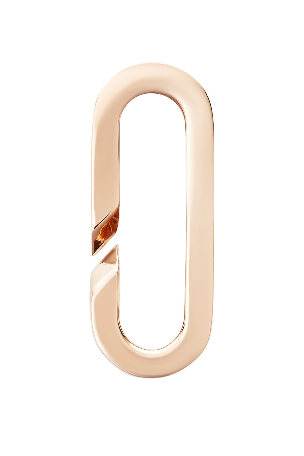 Open Link Paperclip Pendant - Rose Gold